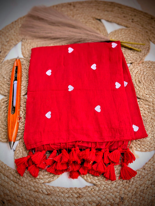 Scarlet Love Handloom Bengal Cotton Saree