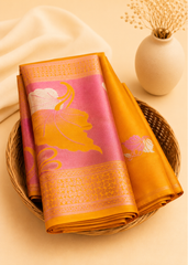 Sunlit Bloom Floral Weave Premium Silk Saree