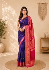Rajsi Neelambari Gadwal pattu Silk