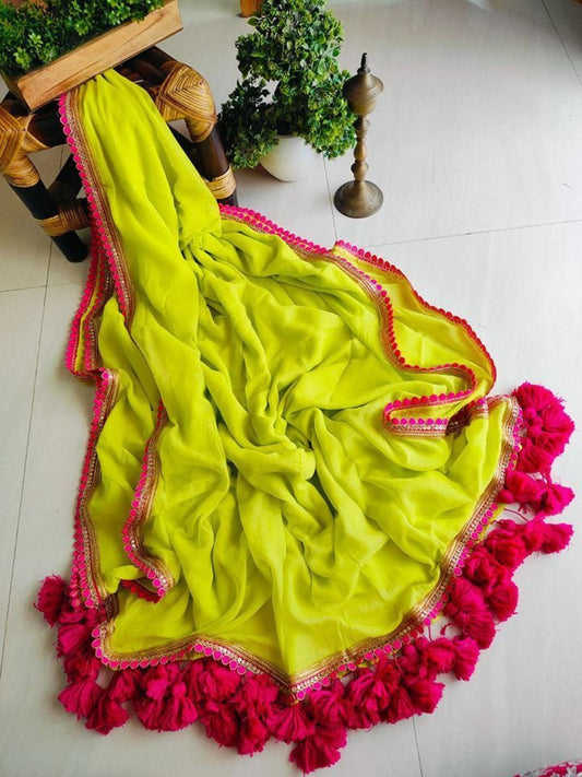 Neon Grace Pure Handloom Mul Saree ( no blouse piece)